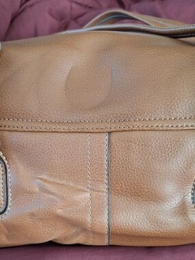 Relic Brown Leather Interior Zip Tote